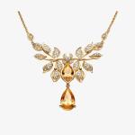 Gold Beaded Choker Pendants