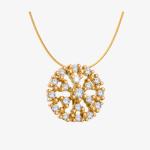 Gold Beaded Choker Pendants