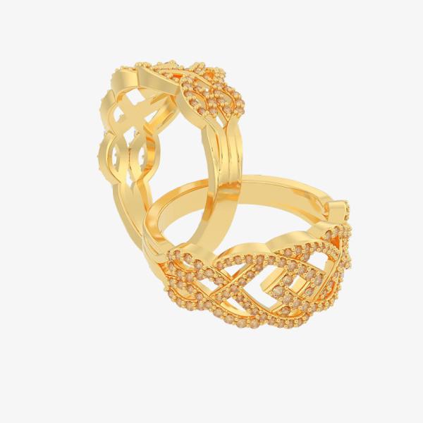 Diamond & White Topaz Ring Set